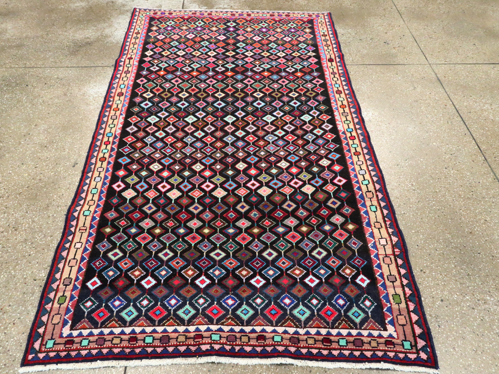 Vintage Persian Hamadan Rug, No.27393 - Gss