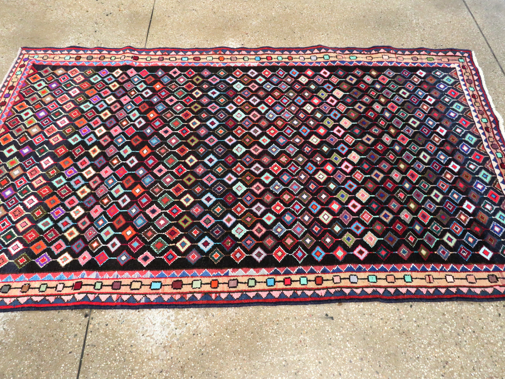 Vintage Persian Hamadan Rug, No.27393 - Gss