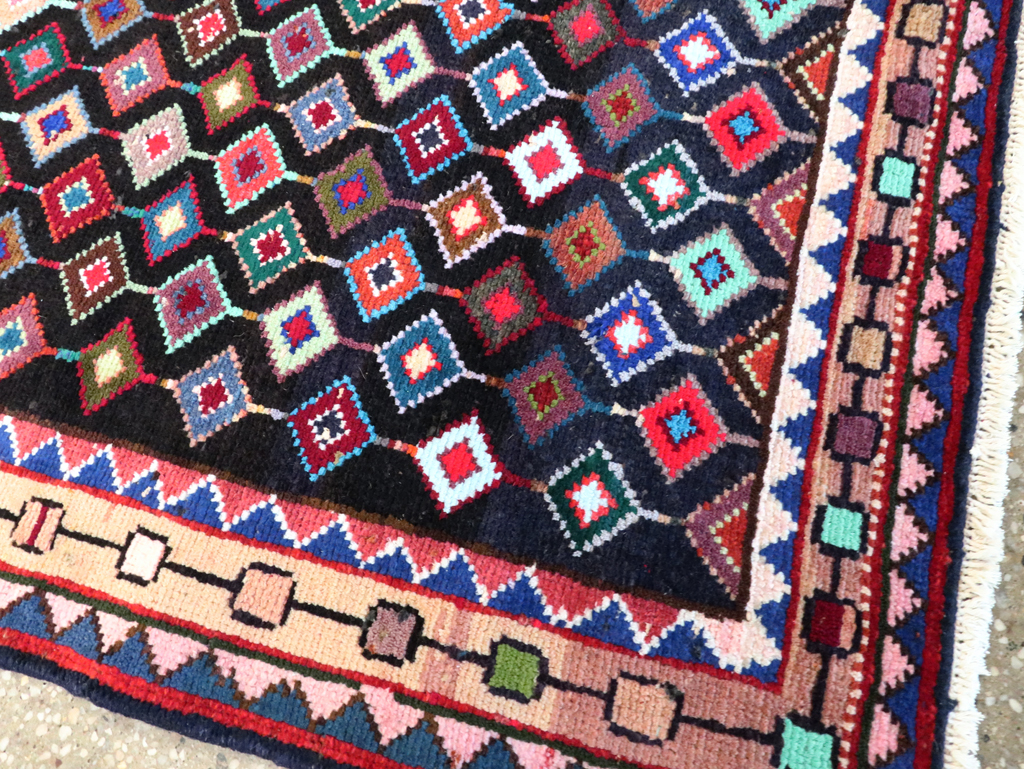 Vintage Persian Hamadan Rug, No.27393 - Gss