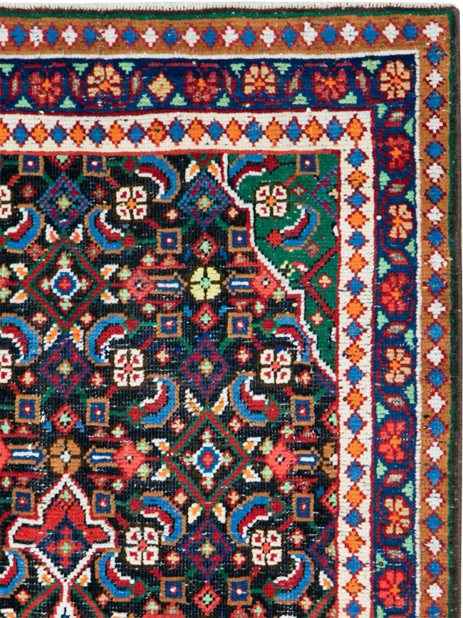 Vintage Persian Hamadan Runner, No.27397 - Gss