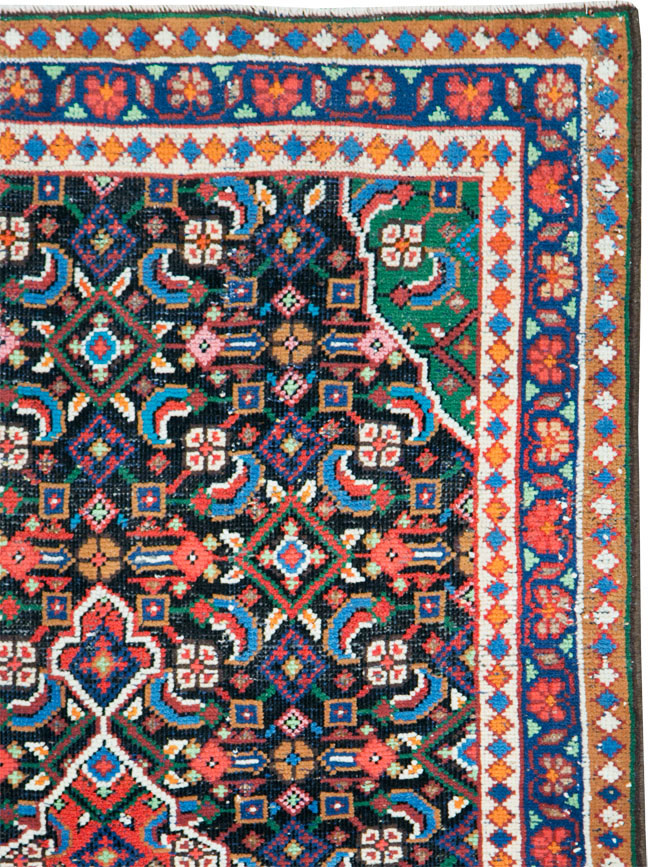 Vintage Persian Hamadan Runner, No.27397 - Gss