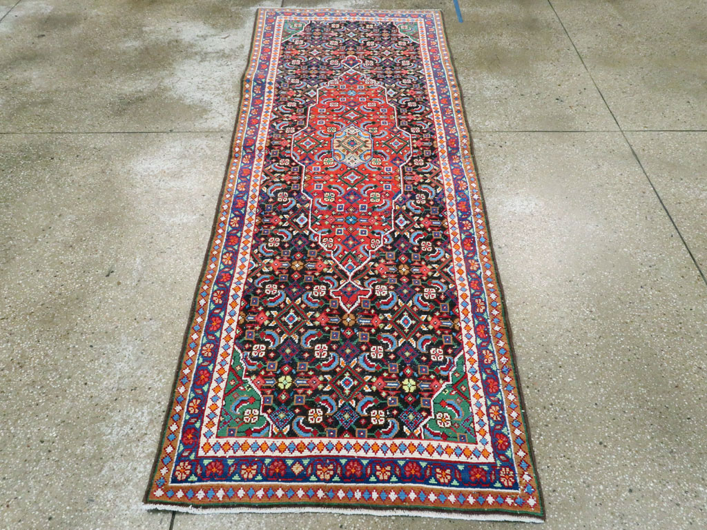 Vintage Persian Hamadan Runner, No.27397 - Gss