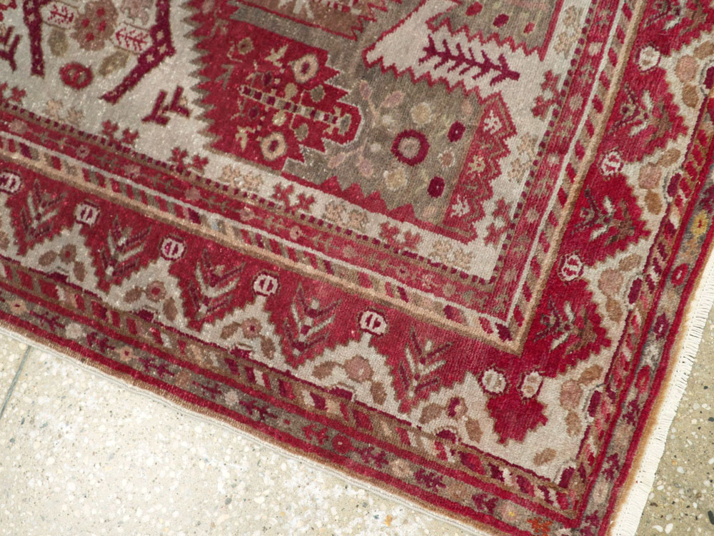 Vintage Persian Ardabil Throw Rug, No.27415 - Gss