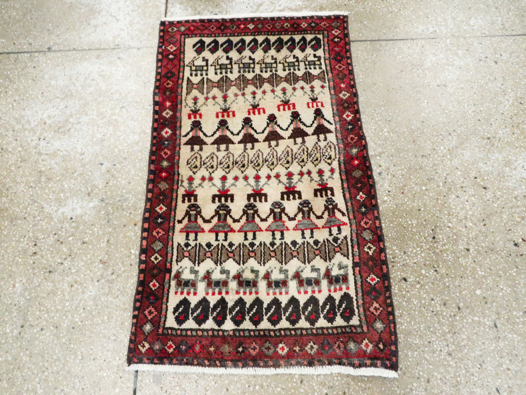 Vintage Persian Baluch Rug, No.27419 - Gss