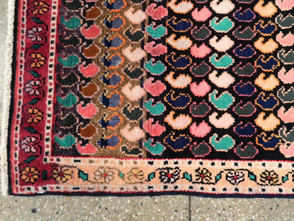 Vintage Persian Hamadan Rug, No.27425 - Gss