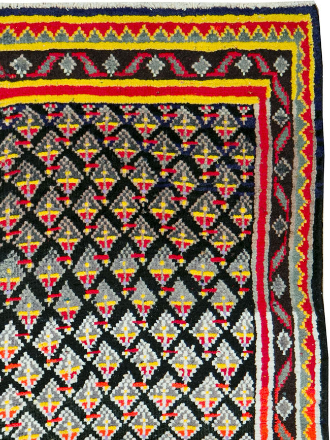 Vintage Persian Malayer Square Throw Rug, No.27428 - Gss