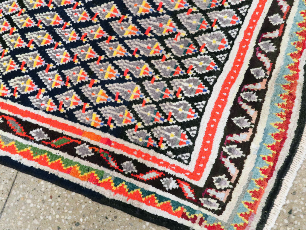 Vintage Persian Malayer Square Throw Rug, No.27428 - Gss