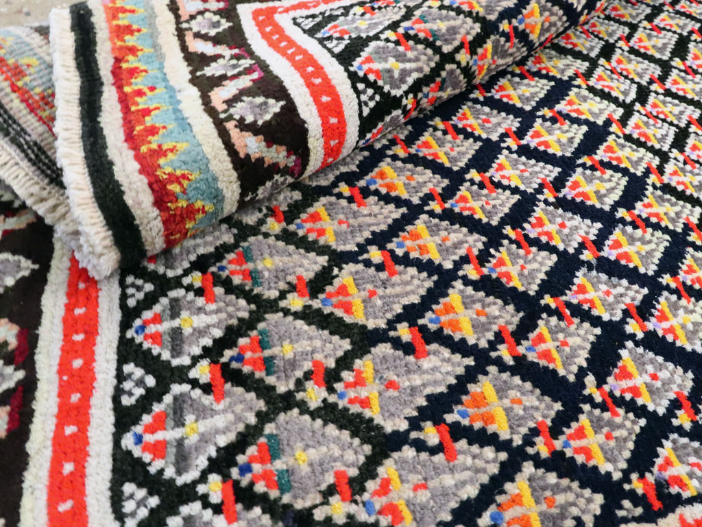 Vintage Persian Malayer Square Throw Rug, No.27428 - Gss