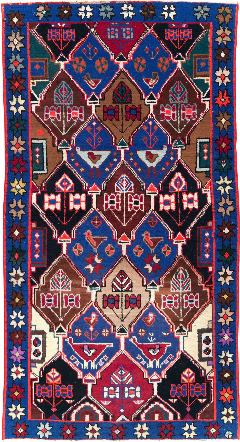 Vintage Persian Hamadan Rug, No.27436 - Gss