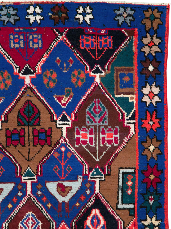 Vintage Persian Hamadan Rug, No.27436 - Gss