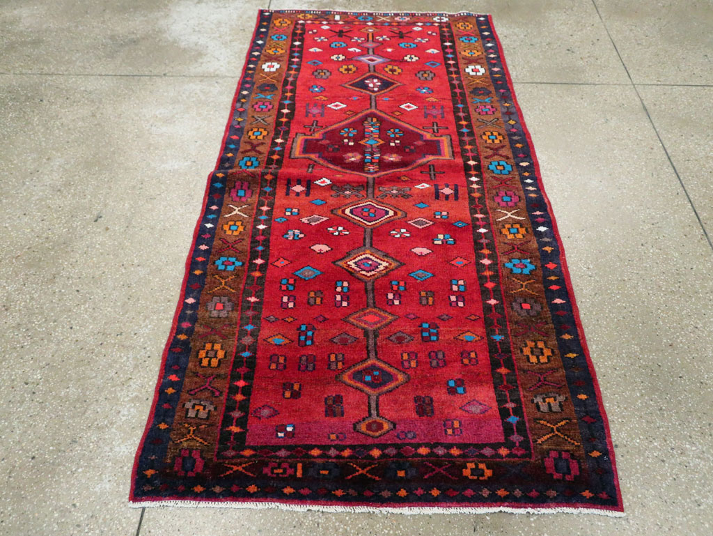 Vintage Persian Hamadan Rug, No.27443 - Gss