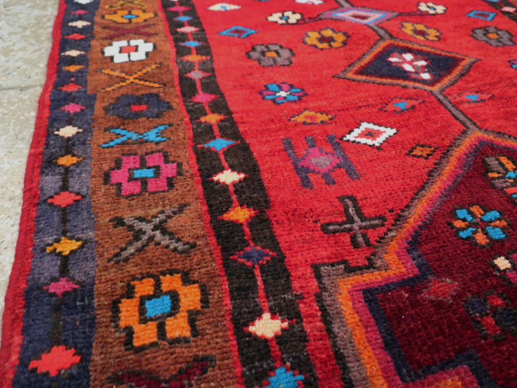 Vintage Persian Hamadan Rug, No.27443 - Gss