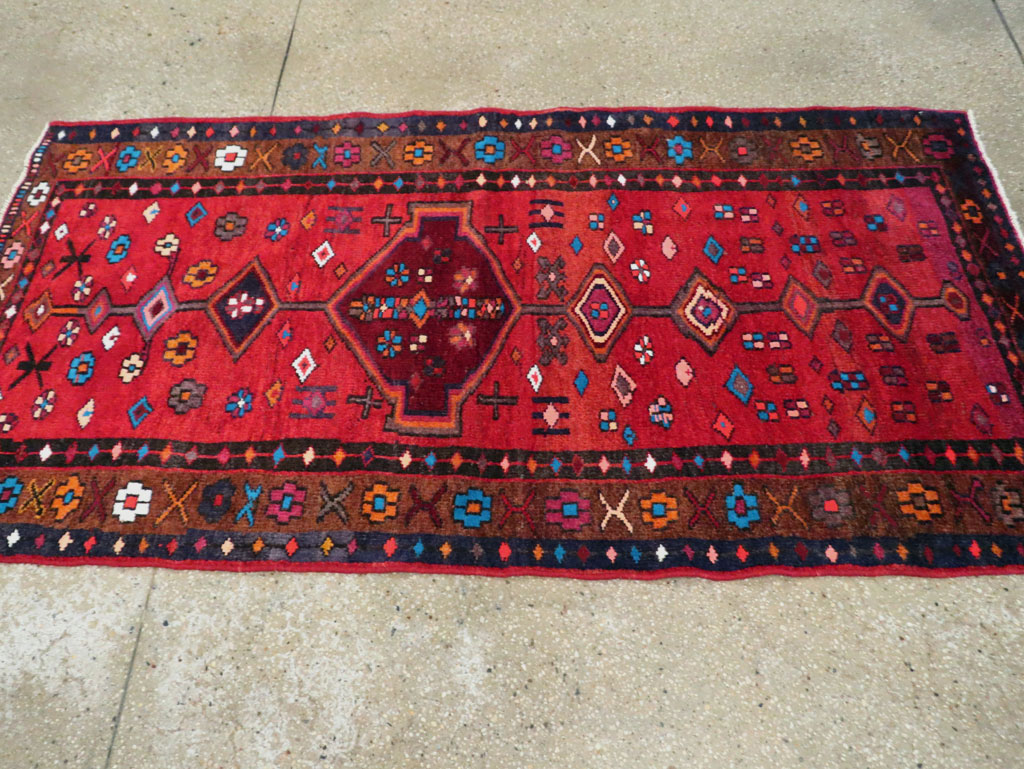 Vintage Persian Hamadan Rug, No.27443 - Gss