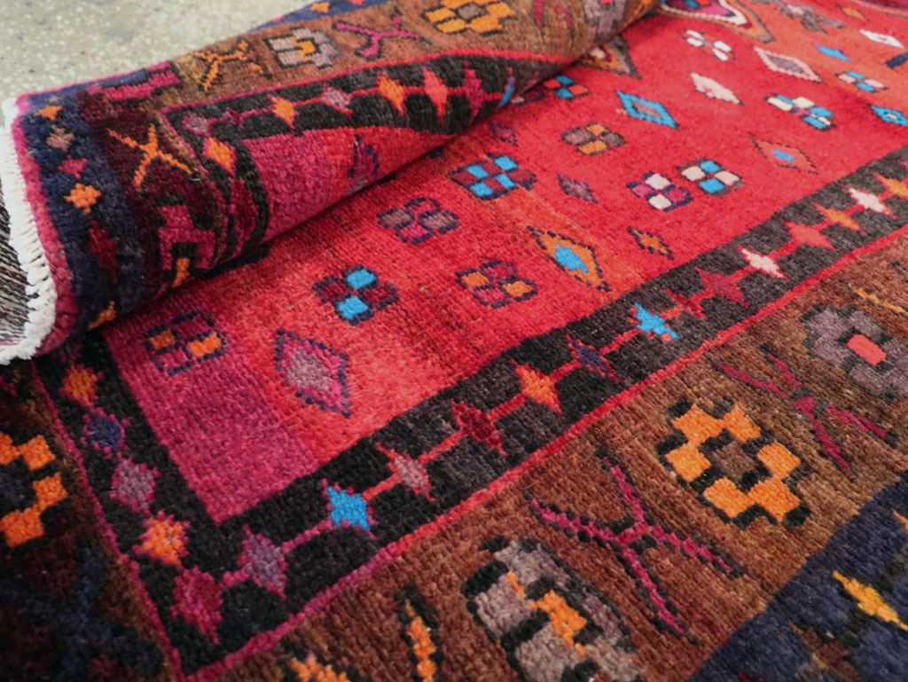 Vintage Persian Hamadan Rug, No.27443 - Gss