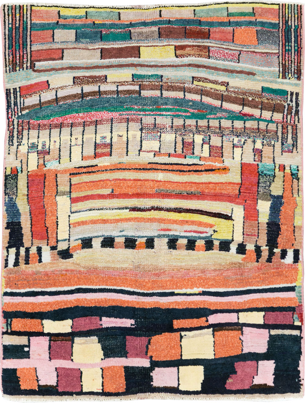 Vintage Persian Gabbeh Rug, No.27445 - Gss