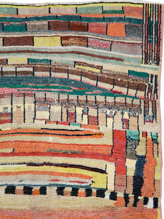 Vintage Persian Gabbeh Rug, No.27445 - Gss