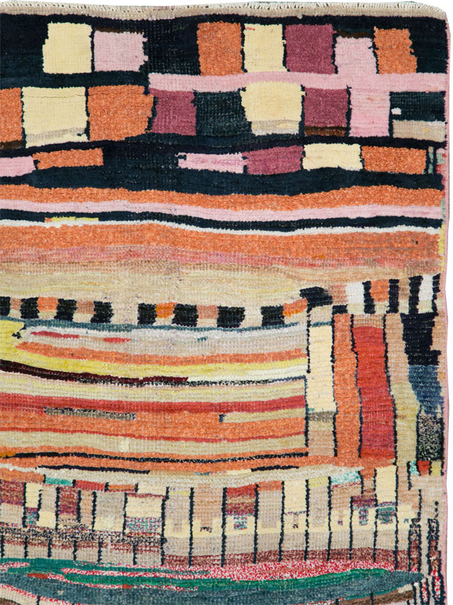 Vintage Persian Gabbeh Rug, No.27445 - Gss