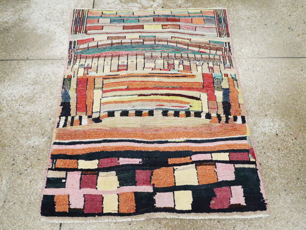 Vintage Persian Gabbeh Rug, No.27445 - Gss