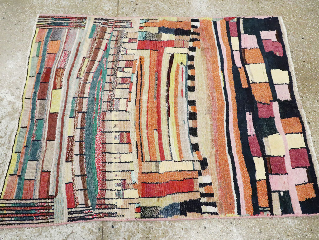 Vintage Persian Gabbeh Rug, No.27445 - Gss