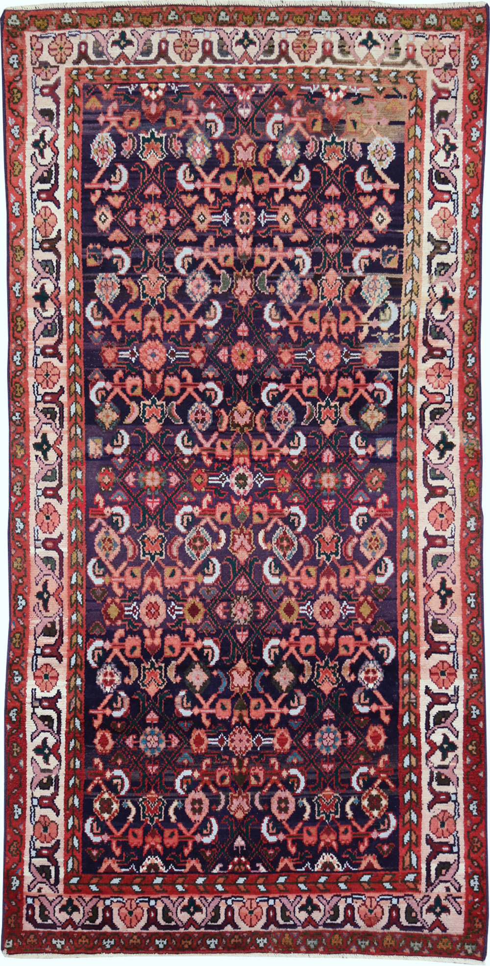 Vintage Persian Hamadan Rug, No.27446 - Gss