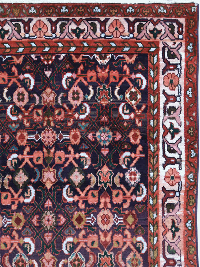 Vintage Persian Hamadan Rug, No.27446 - Gss