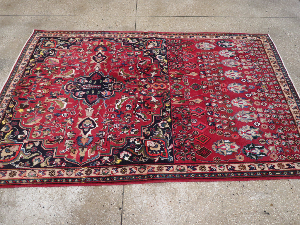 Vintage Persian Mashad Accent Rug, No.27448 - Gss