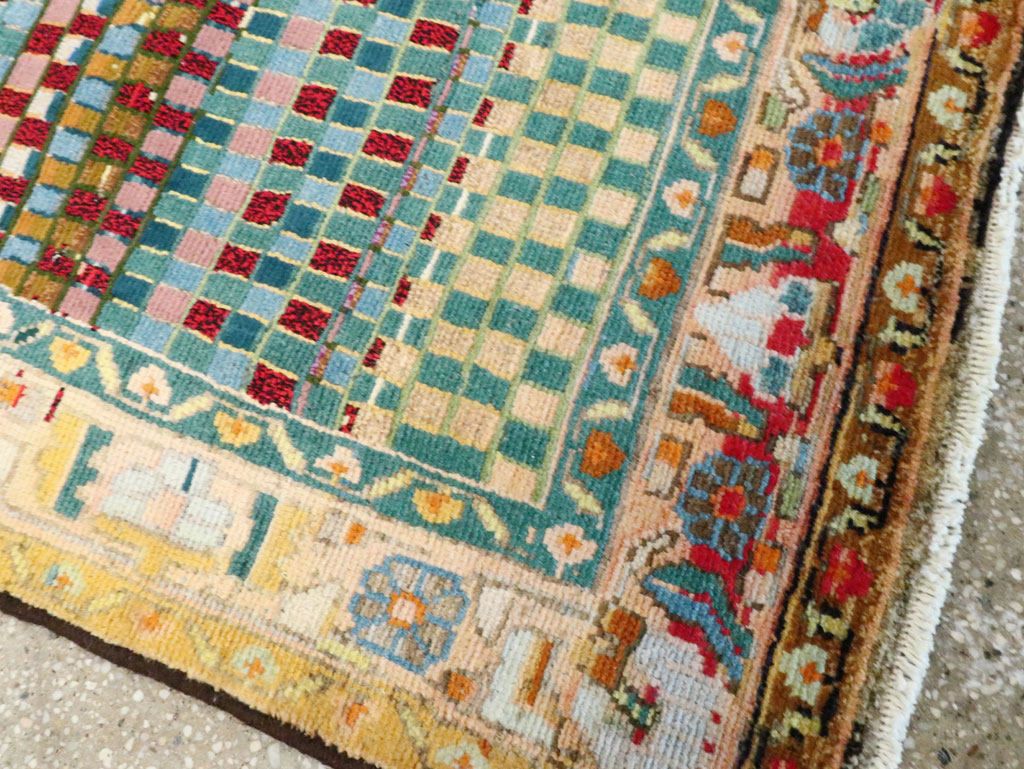 Vintage Persian Modern Style Hamadan Throw Rug, No.27451 - Gss