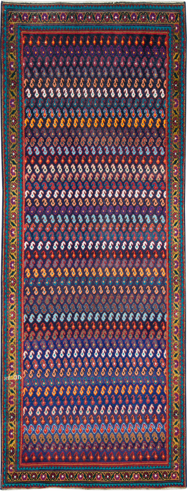Vintage Persian Hamadan Runner, No.27455 - Gss