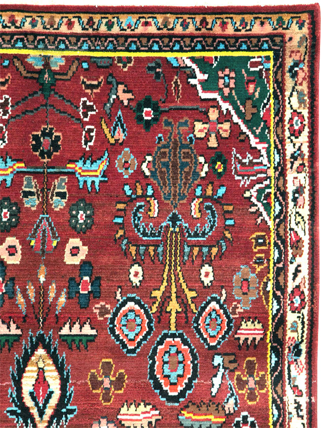 Vintage Persian Hamadan Rug, No.27458 - Gss
