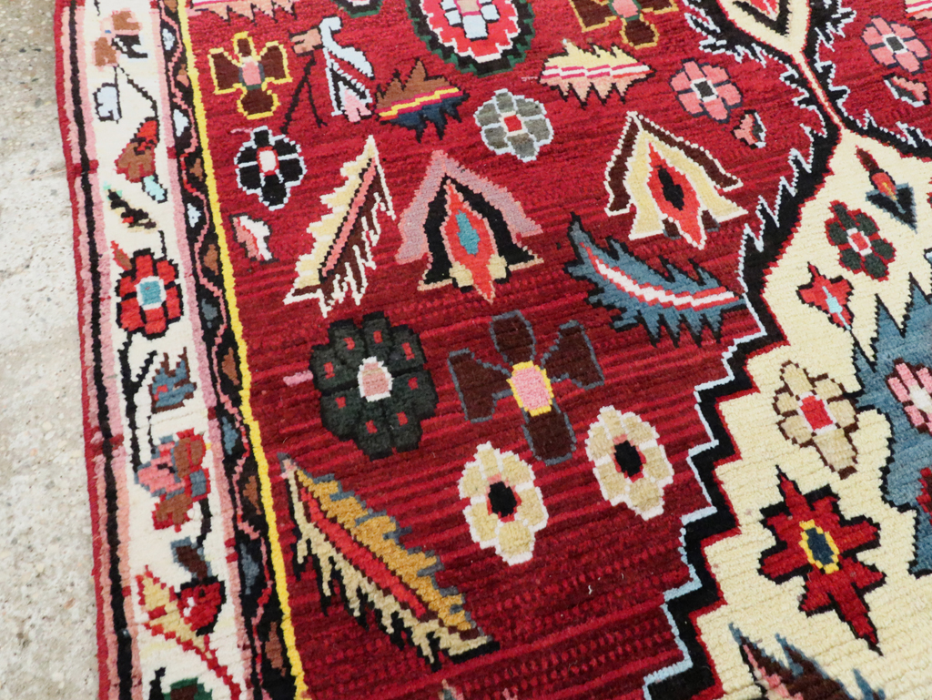 Vintage Persian Hamadan Rug, No.27458 - Gss