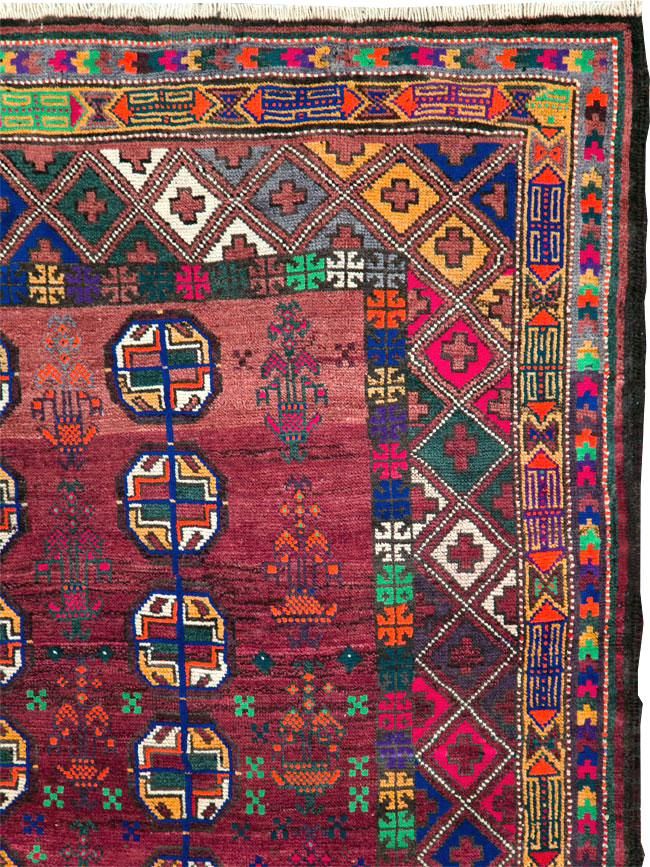 Vintage Persian Baluch Rug, No.27463 - Gss
