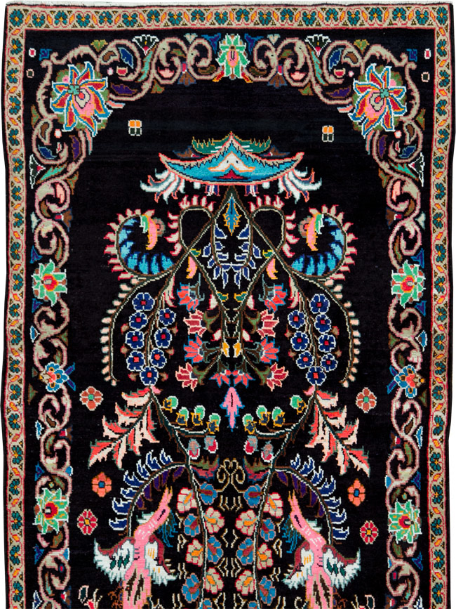 Vintage Persian Hamadan Rug, No.27465 - Gss