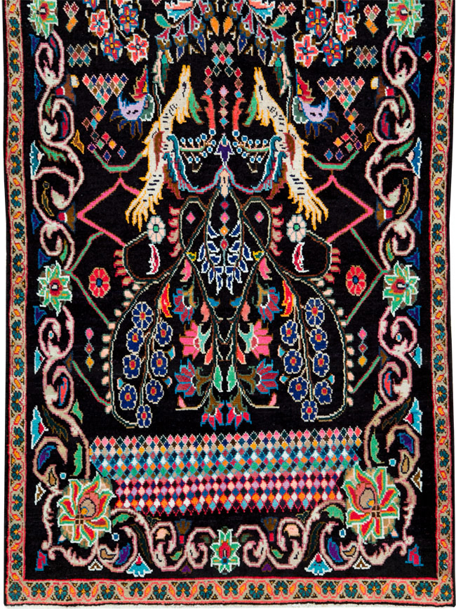 Vintage Persian Hamadan Rug, No.27465 - Gss