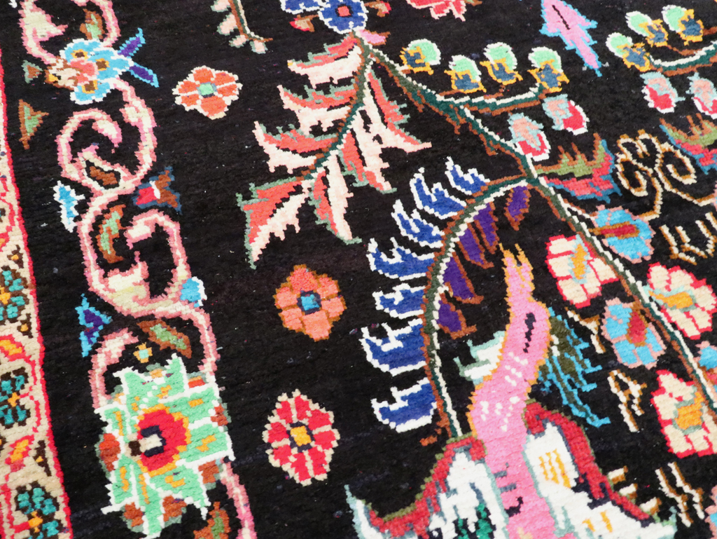 Vintage Persian Hamadan Rug, No.27465 - Gss