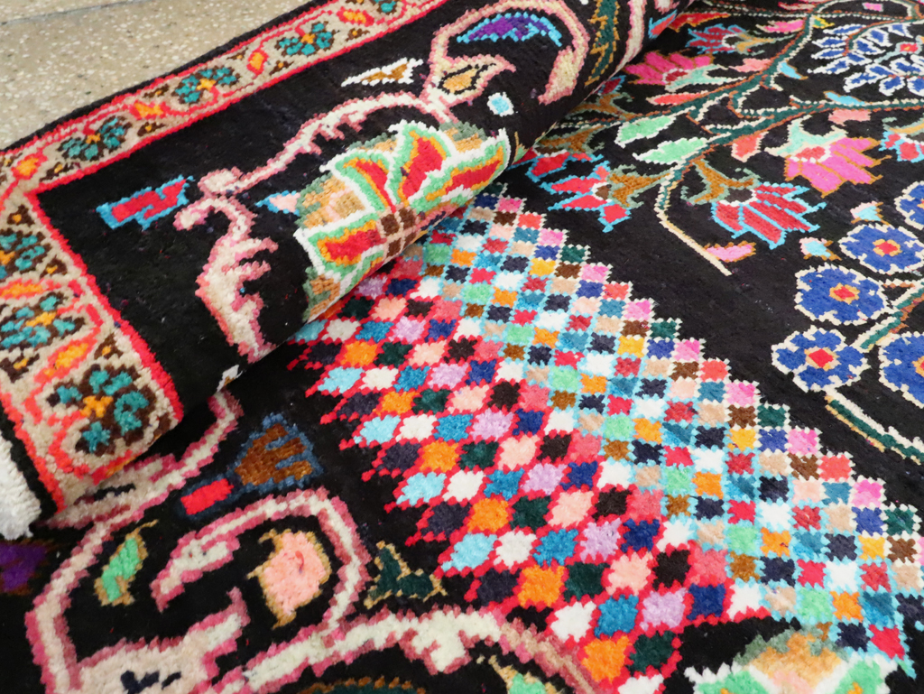 Vintage Persian Hamadan Rug, No.27465 - Gss