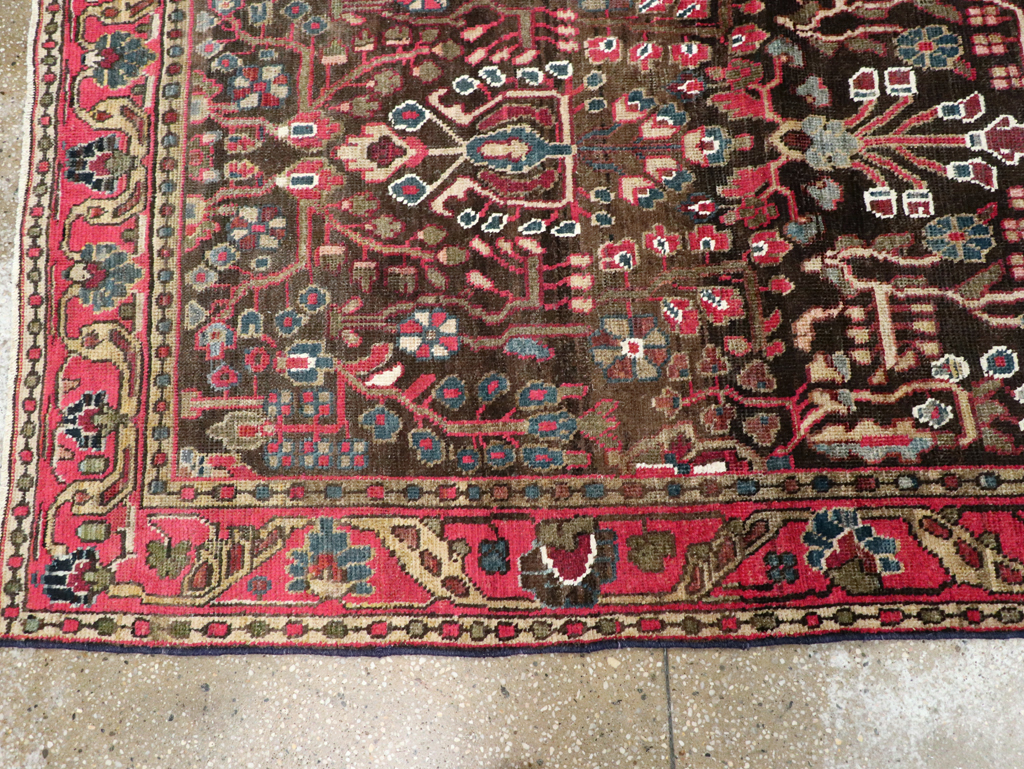 Vintage Persian Hamadan Rug, No.27466 - Gss