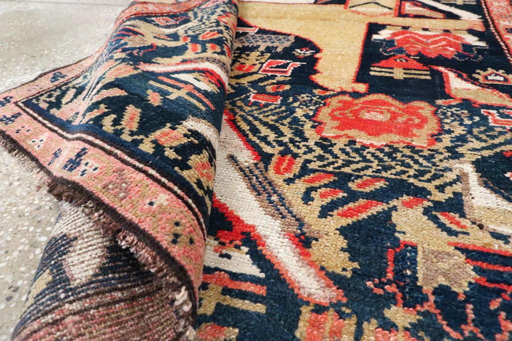 Antique Persian Kurdish Pictorial Rug, No.27469 - Gss