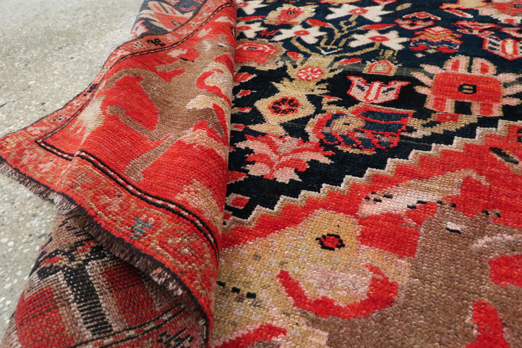 Antique Persian Kurdish Pictorial Rug, No.27470 - Gss
