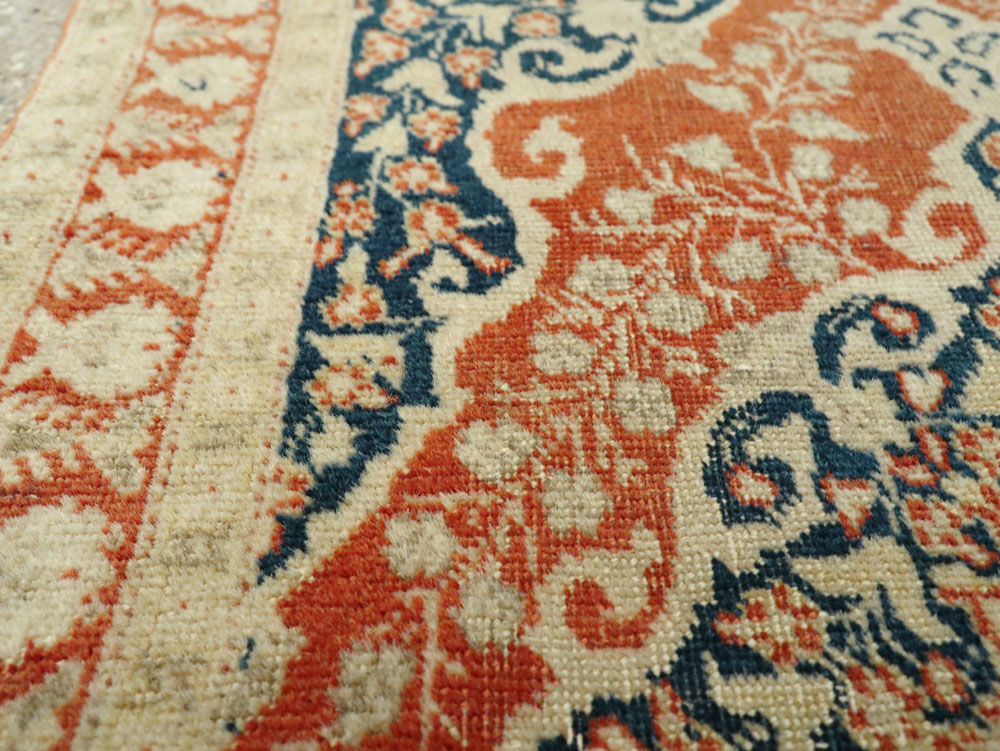 Antique Persian Tabriz Haji Jalili Throw Rug, No.27471 - Gss