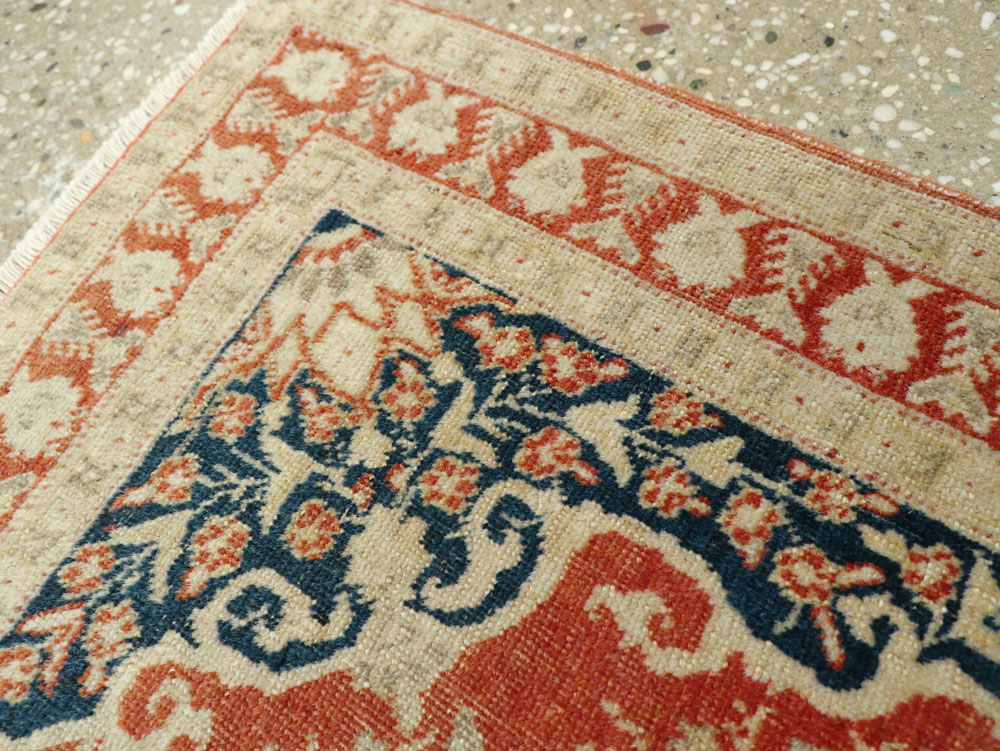 Antique Persian Tabriz Haji Jalili Throw Rug, No.27471 - Gss