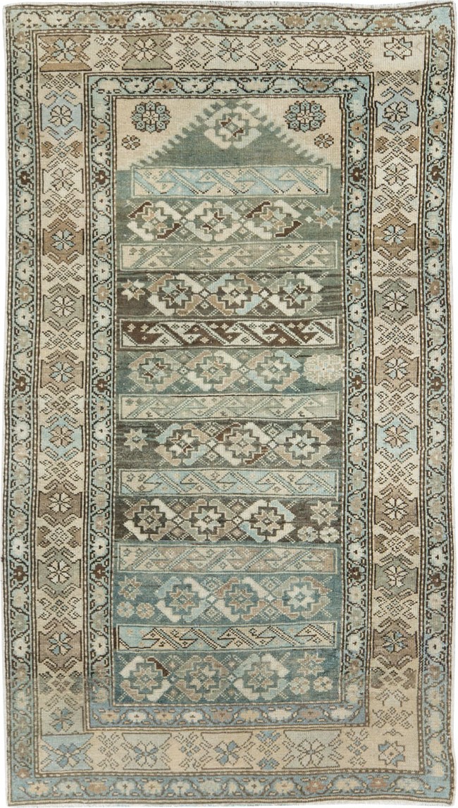 Vintage Persian Malayer Accent Rug, No.27483 - Gss