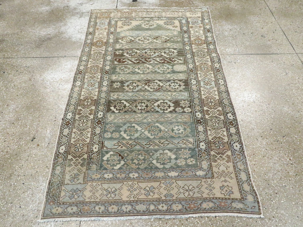 Vintage Persian Malayer Accent Rug, No.27483 - Gss