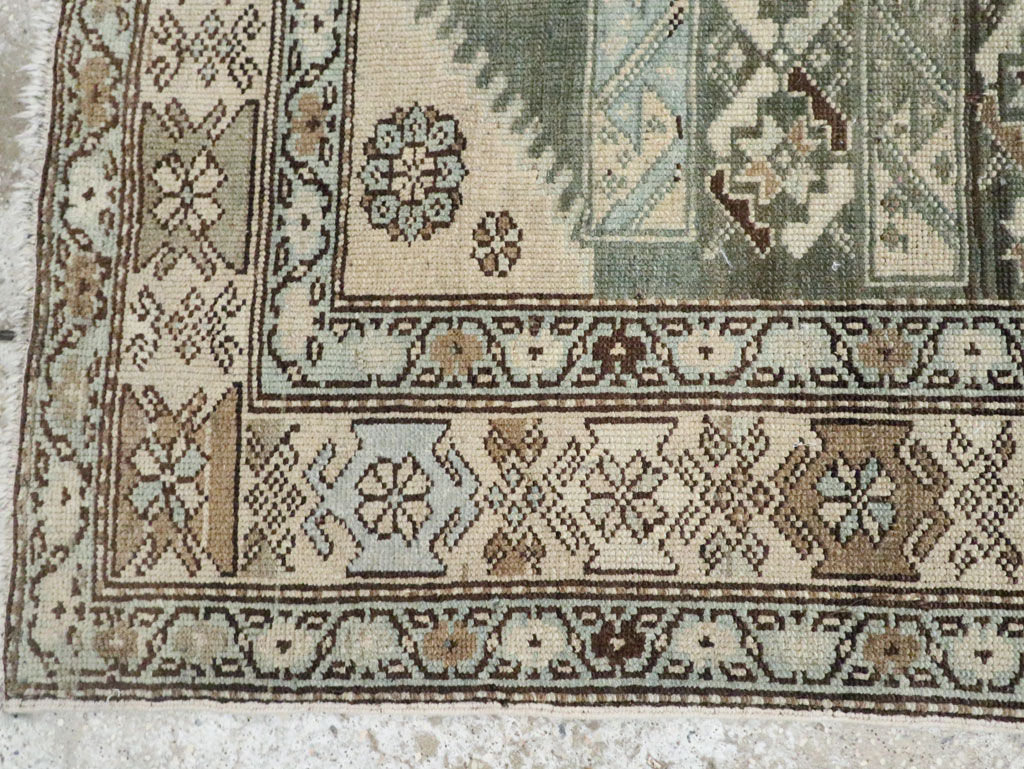 Vintage Persian Malayer Accent Rug, No.27483 - Gss