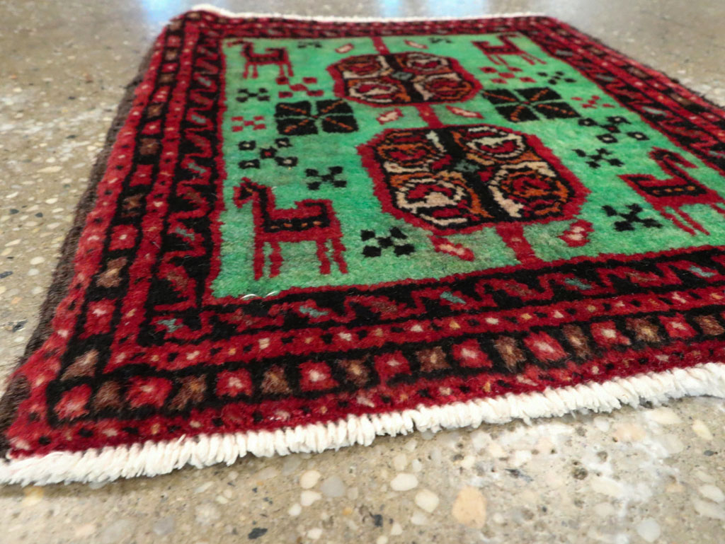 Vintage Persian Baluch Tribal Throw Rug (Pair: 1 of 4), No.27492 - Gss