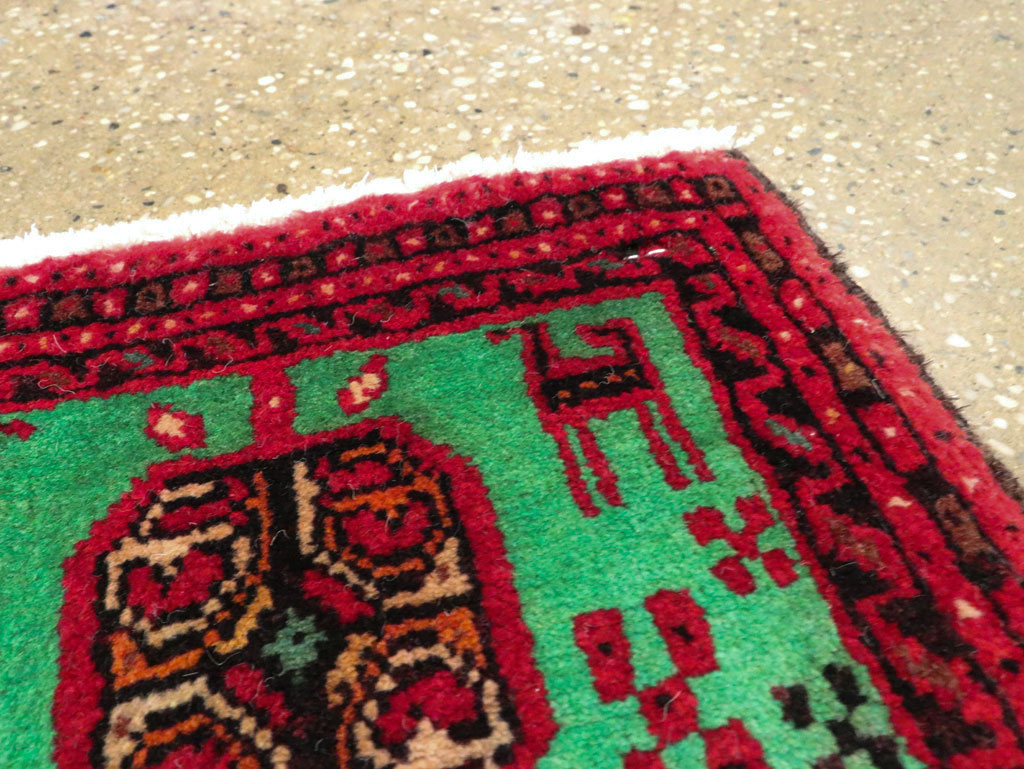 Vintage Persian Baluch Tribal Throw Rug (Pair: 2 of 4), No.27493 - Gss