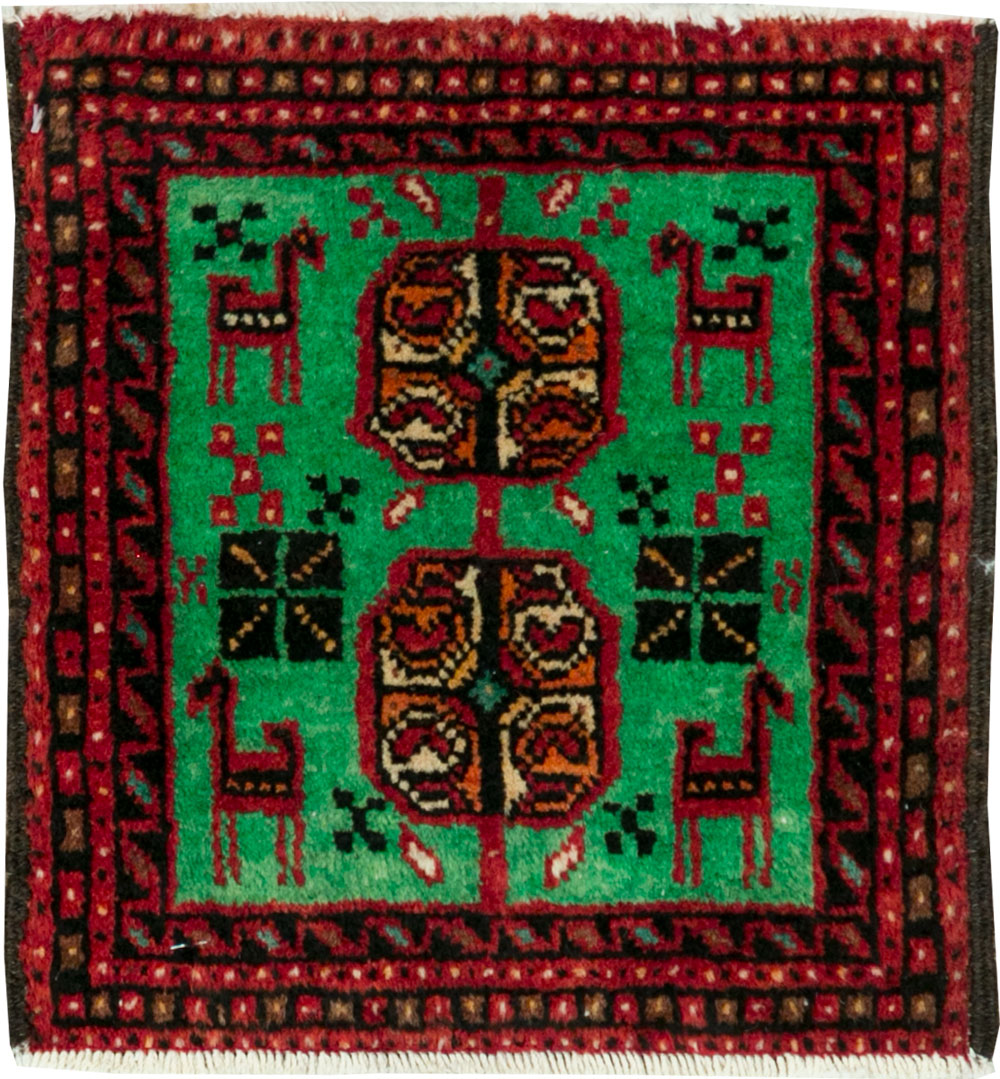 Vintage Persian Baluch Tribal Throw Rug (Pair: 3 of 4), No.27494 - Gss