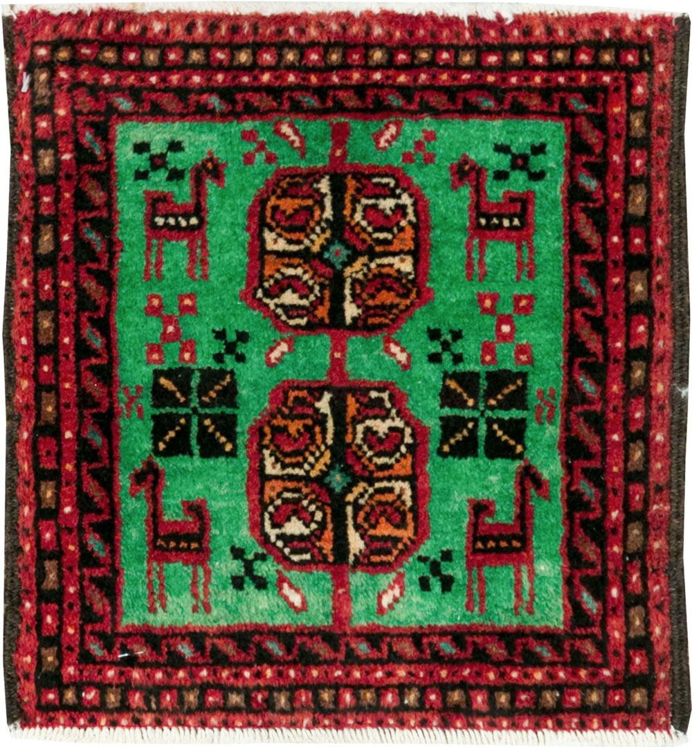 Vintage Persian Baluch Tribal Throw Rug (Pair: 3 of 4), No.27494 - Gss