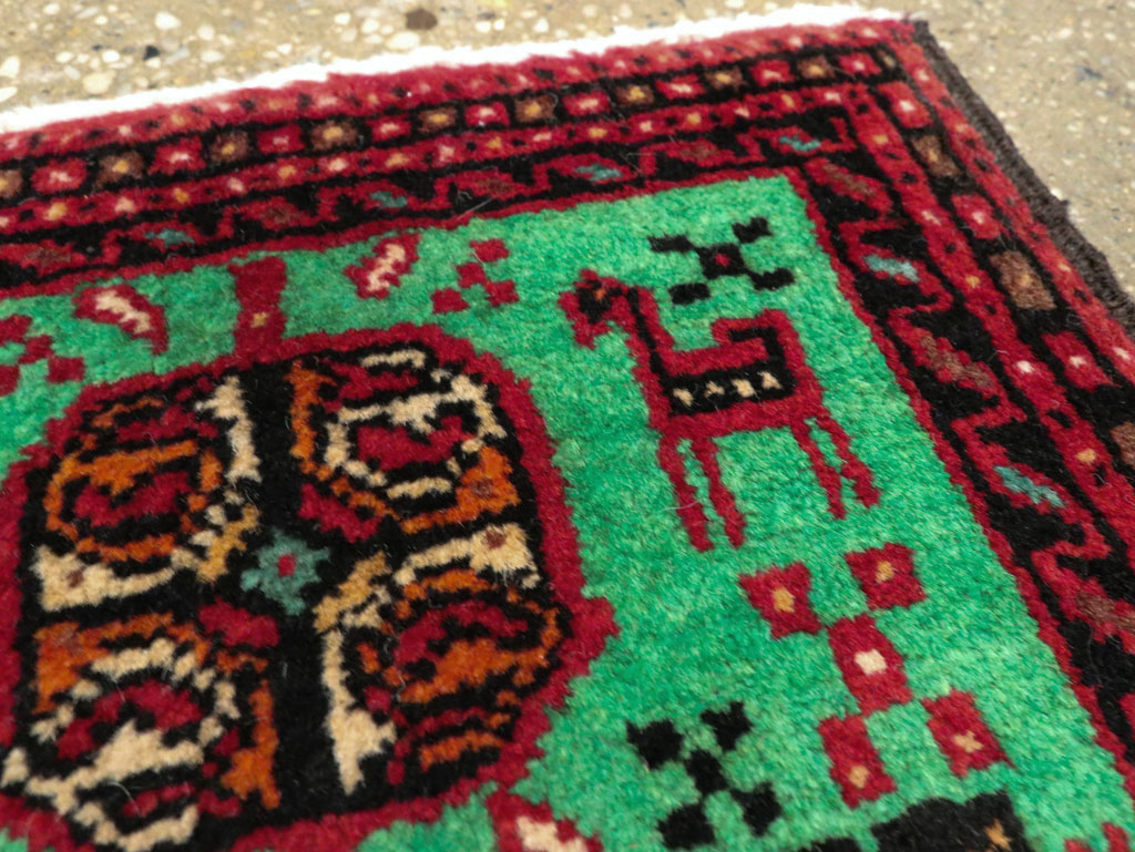 Vintage Persian Baluch Tribal Throw Rug (Pair: 3 of 4), No.27494 - Gss