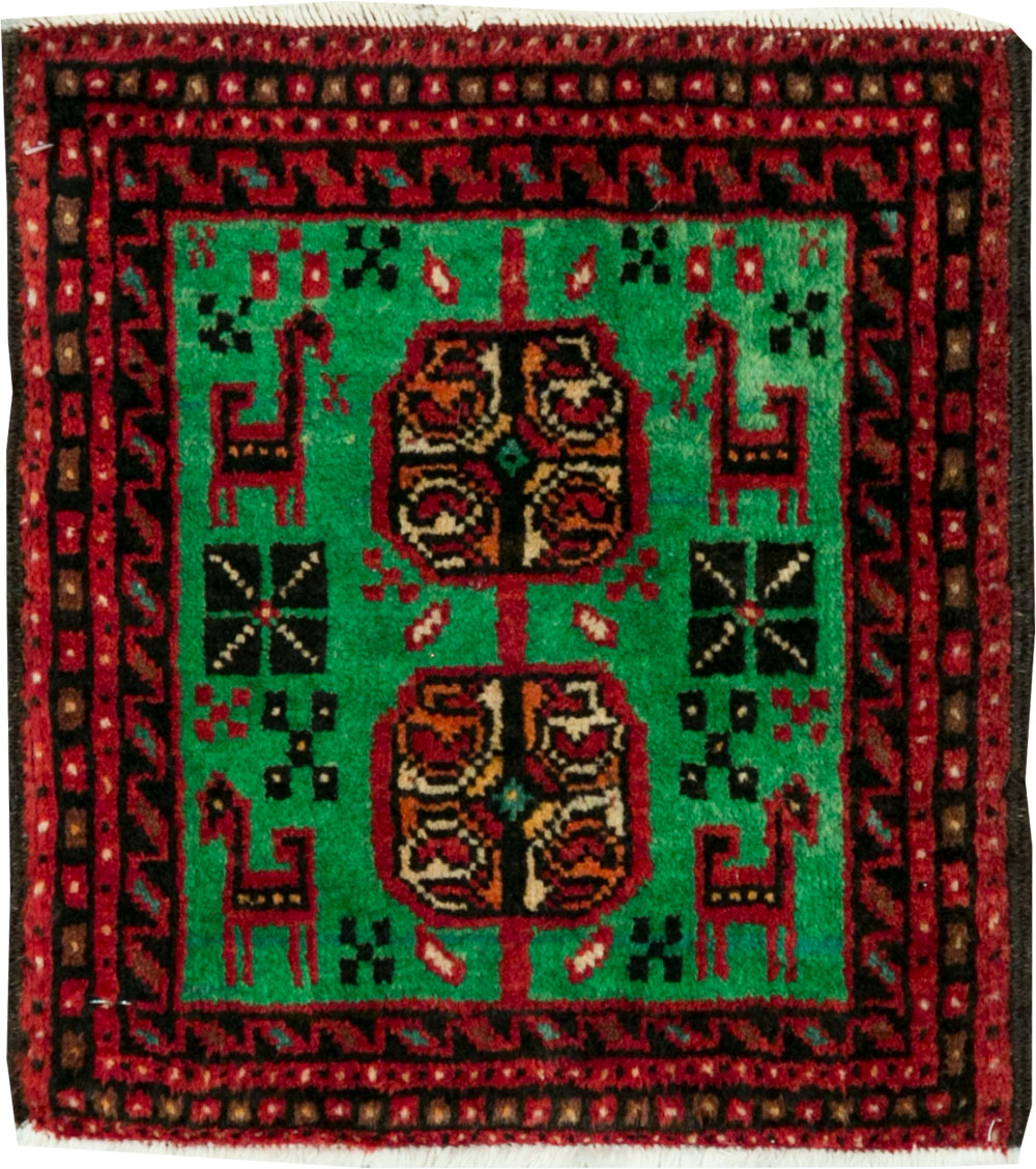 Vintage Persian Baluch Tribal Throw Rug (Pair: 4 of 4), No.27495 - Gss