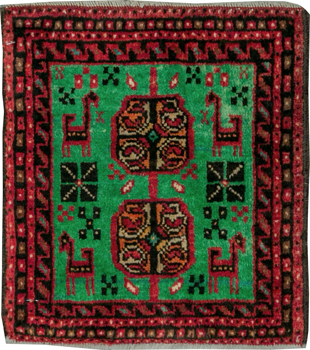 Vintage Persian Baluch Tribal Throw Rug (Pair: 4 of 4), No.27495 - Gss